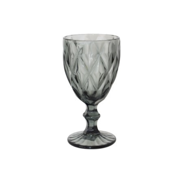 Wine Glass - Smokey Dark Grey
